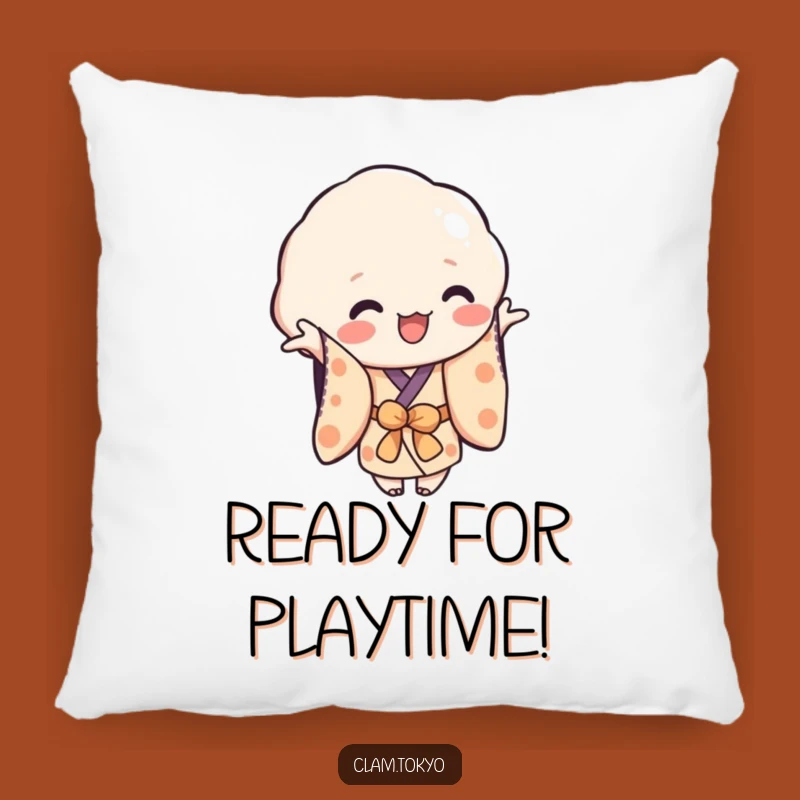 Funny Playful Clam Pillow: Cozy Reaching Kimono Clam, Perfect Fun Cushion
