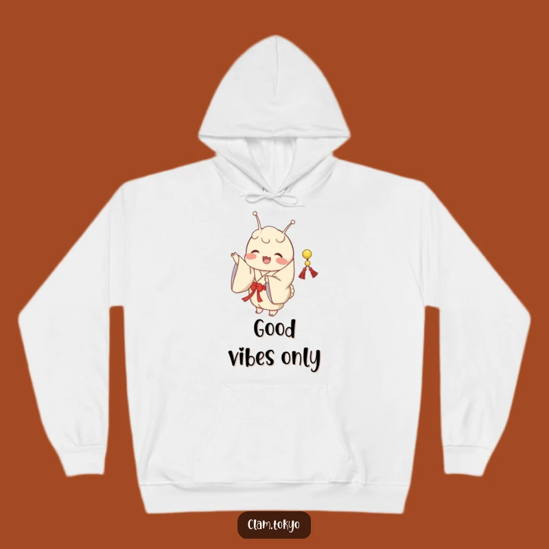 Funny Clam Kimono Hoodie: Cozy Festivity with a Joyful Shaking Clam, Great Gift
