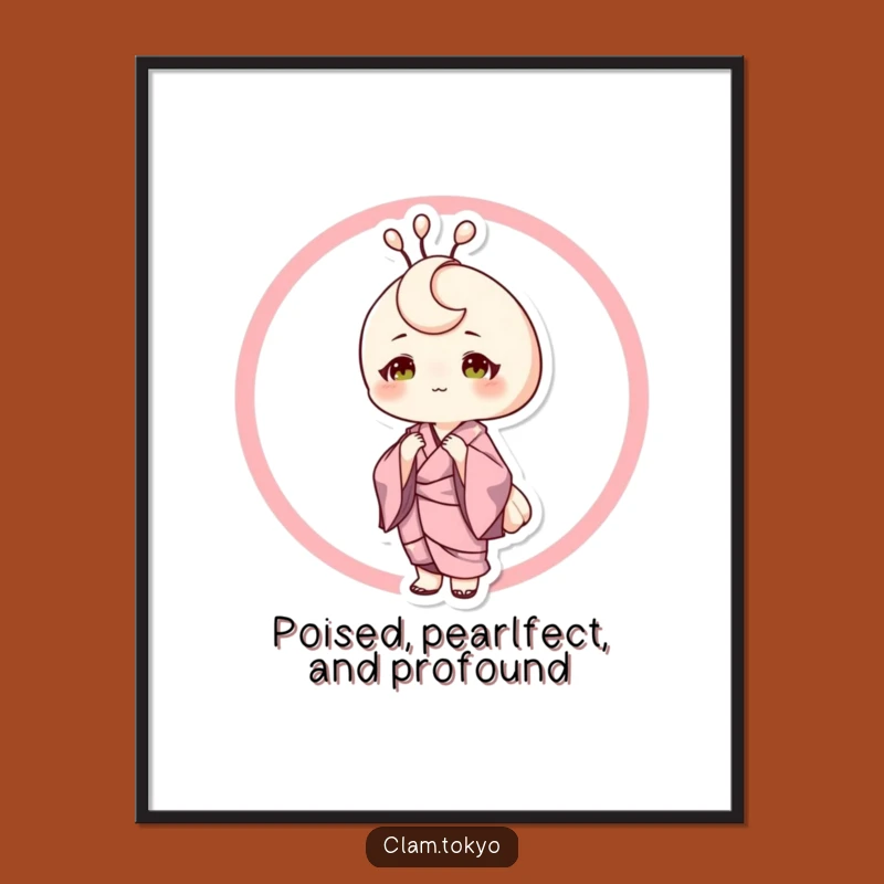 Free Printable Elegant Clam Wall Art: Sophisticated Downloadable Decor for Chic Spaces