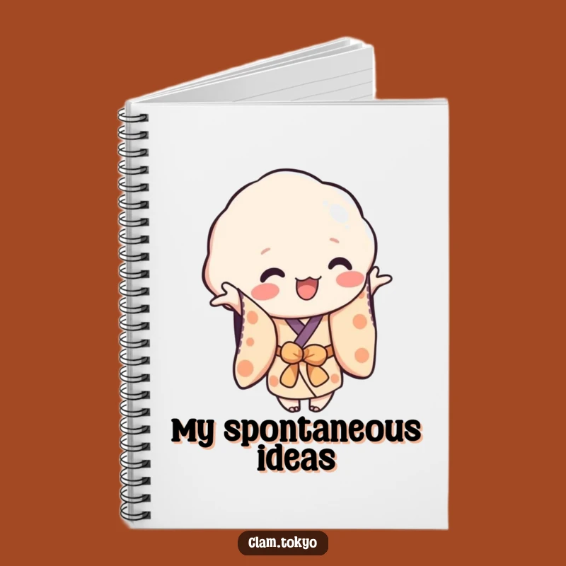 Funny Playful Clam Notebook: Reaching Kimono Clam, Perfect Fun Journal