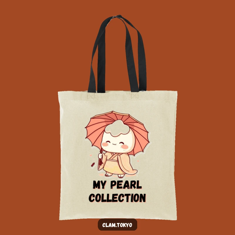 Funny Clam Kimono Tote Bag: Royal Seashell Chic, Spacious & Hilarious Carry-All
